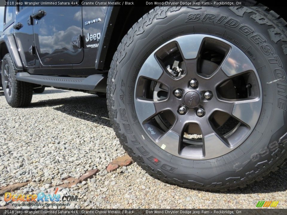 2018 Jeep Wrangler Unlimited Sahara 4x4 Granite Crystal Metallic / Black Photo #2