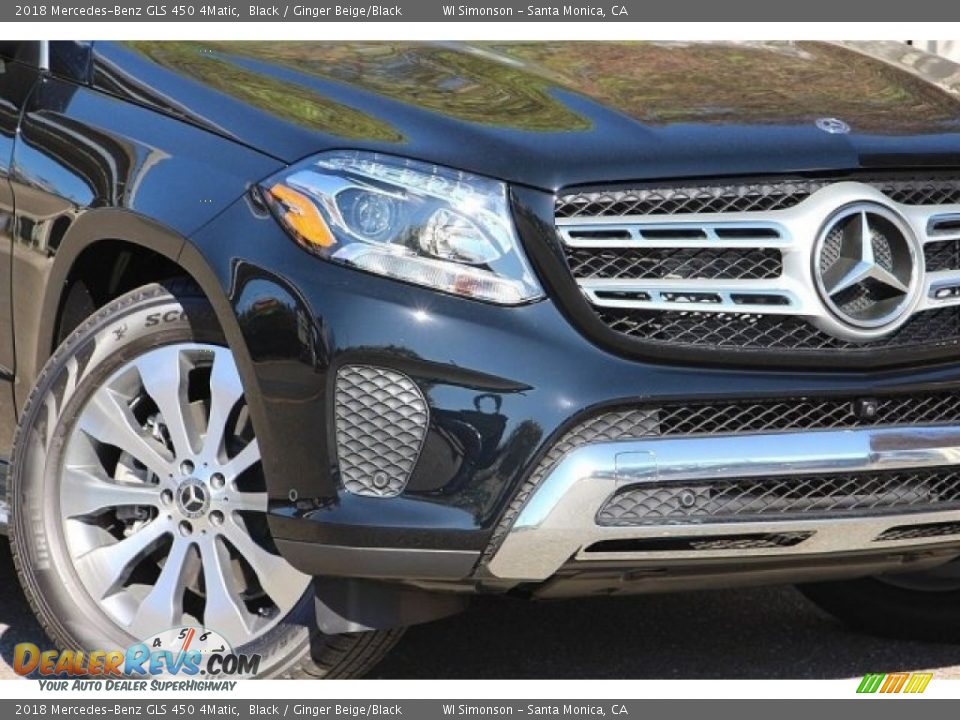 2018 Mercedes-Benz GLS 450 4Matic Black / Ginger Beige/Black Photo #3