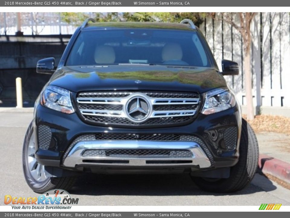 2018 Mercedes-Benz GLS 450 4Matic Black / Ginger Beige/Black Photo #4