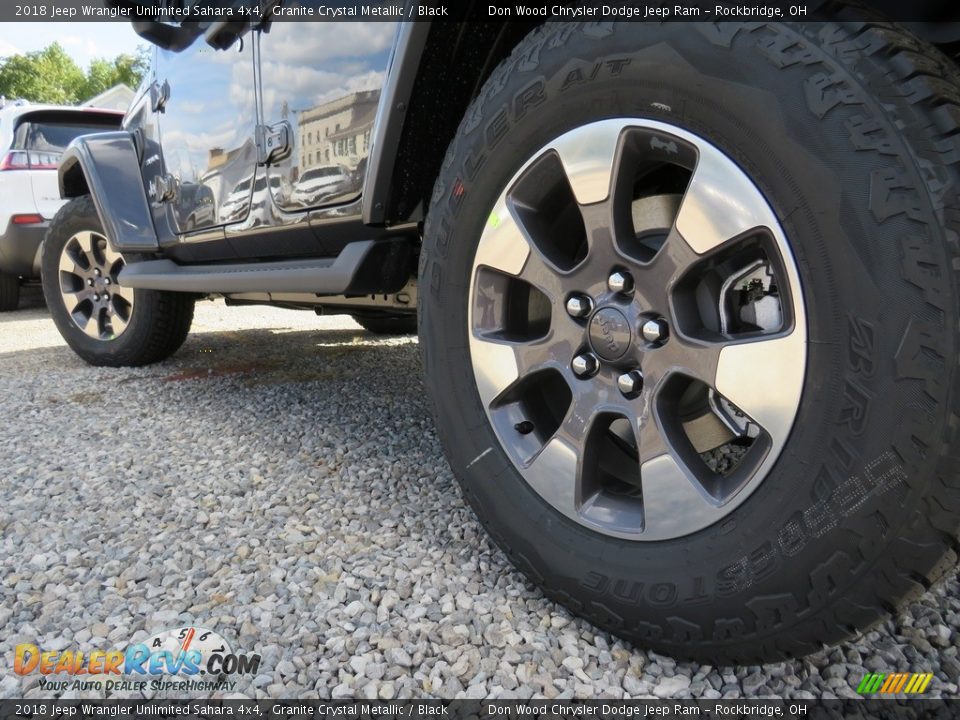 2018 Jeep Wrangler Unlimited Sahara 4x4 Granite Crystal Metallic / Black Photo #9
