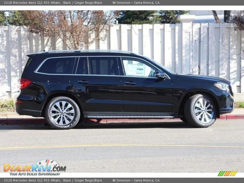 2018 Mercedes-Benz GLS 450 4Matic Black / Ginger Beige/Black Photo #5
