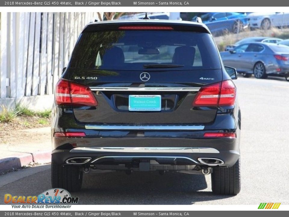 2018 Mercedes-Benz GLS 450 4Matic Black / Ginger Beige/Black Photo #7