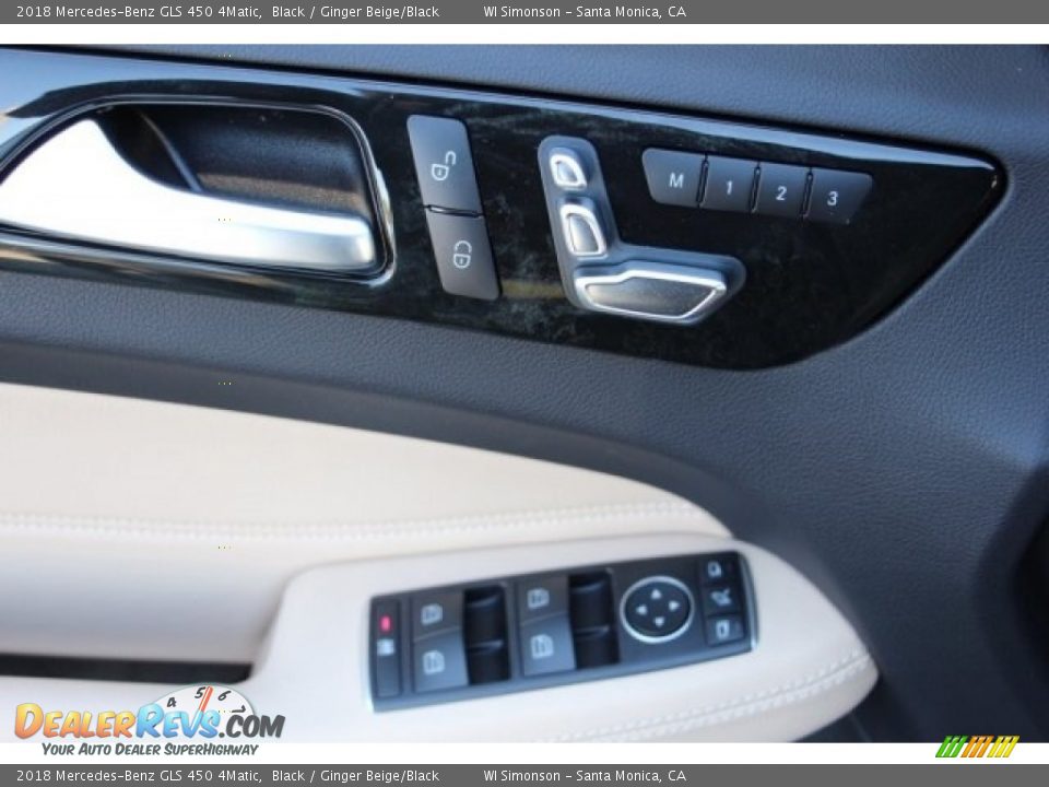 2018 Mercedes-Benz GLS 450 4Matic Black / Ginger Beige/Black Photo #9