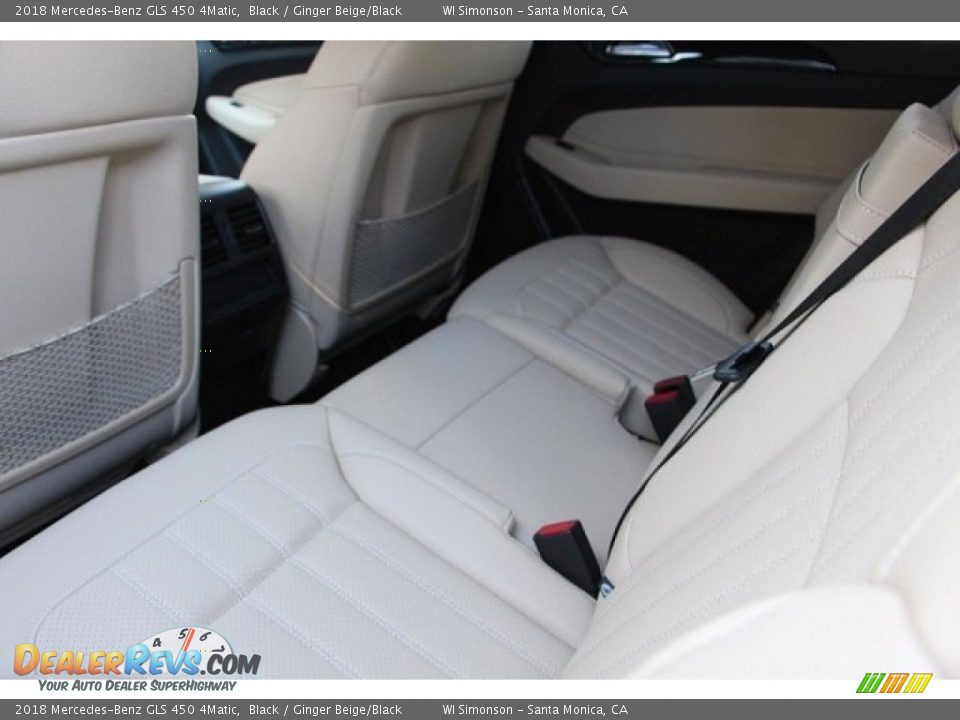 2018 Mercedes-Benz GLS 450 4Matic Black / Ginger Beige/Black Photo #10