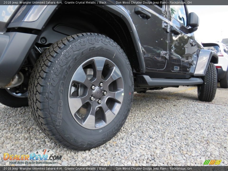 2018 Jeep Wrangler Unlimited Sahara 4x4 Granite Crystal Metallic / Black Photo #15