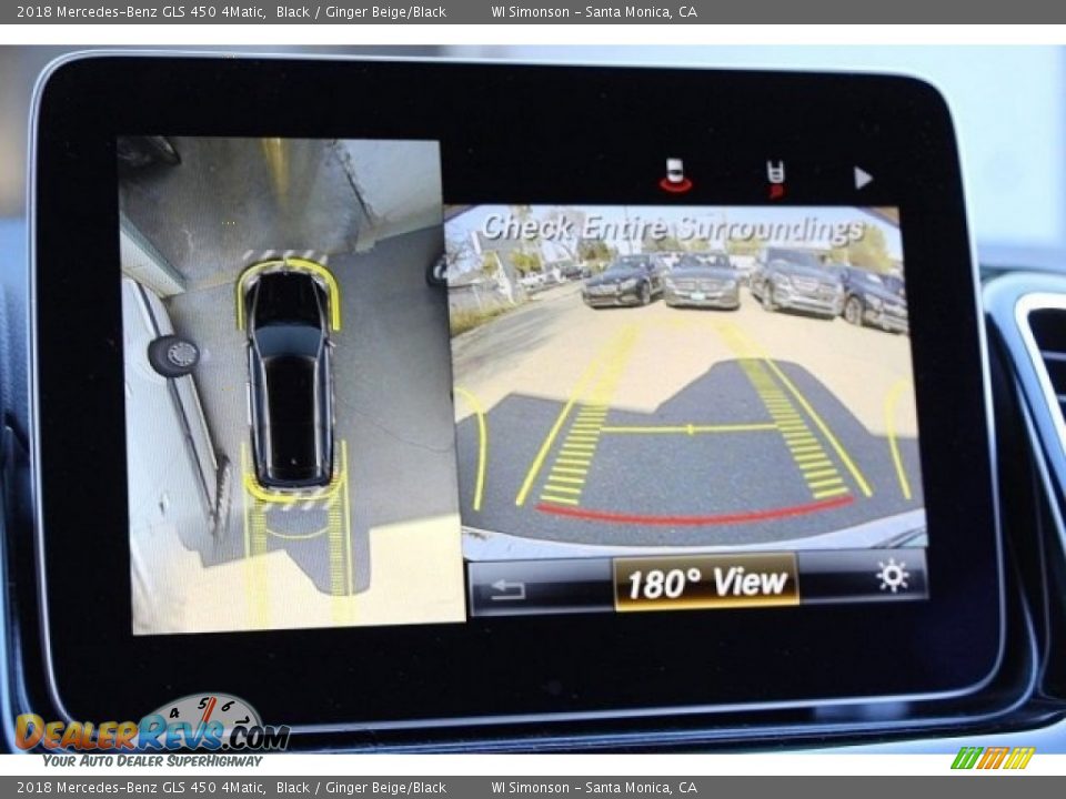 2018 Mercedes-Benz GLS 450 4Matic Black / Ginger Beige/Black Photo #14