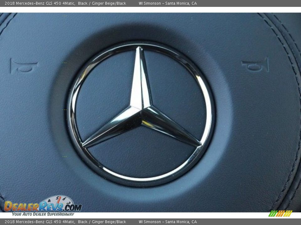 2018 Mercedes-Benz GLS 450 4Matic Black / Ginger Beige/Black Photo #15