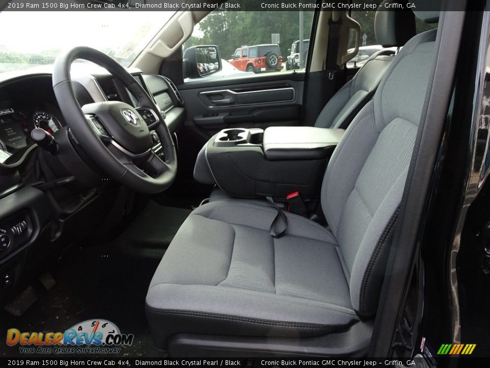2019 Ram 1500 Big Horn Crew Cab 4x4 Diamond Black Crystal Pearl / Black Photo #3