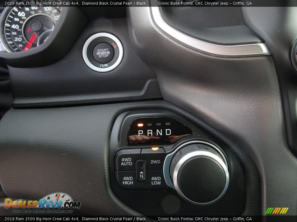 2019 Ram 1500 Big Horn Crew Cab 4x4 Diamond Black Crystal Pearl / Black Photo #6