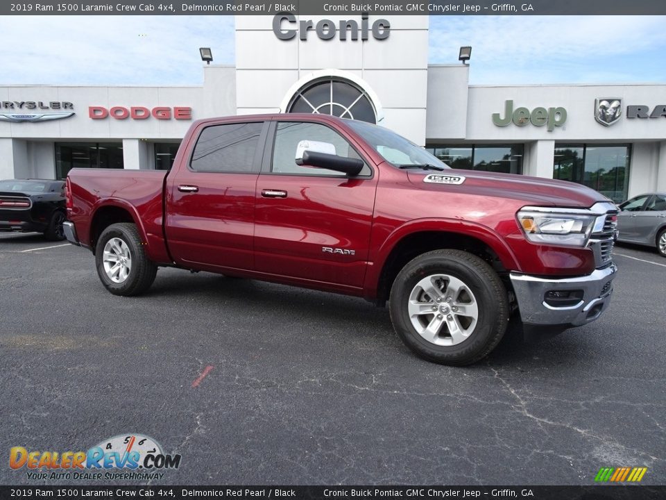 2019 Ram 1500 Laramie Crew Cab 4x4 Delmonico Red Pearl / Black Photo #1