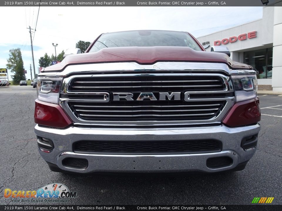 2019 Ram 1500 Laramie Crew Cab 4x4 Delmonico Red Pearl / Black Photo #2