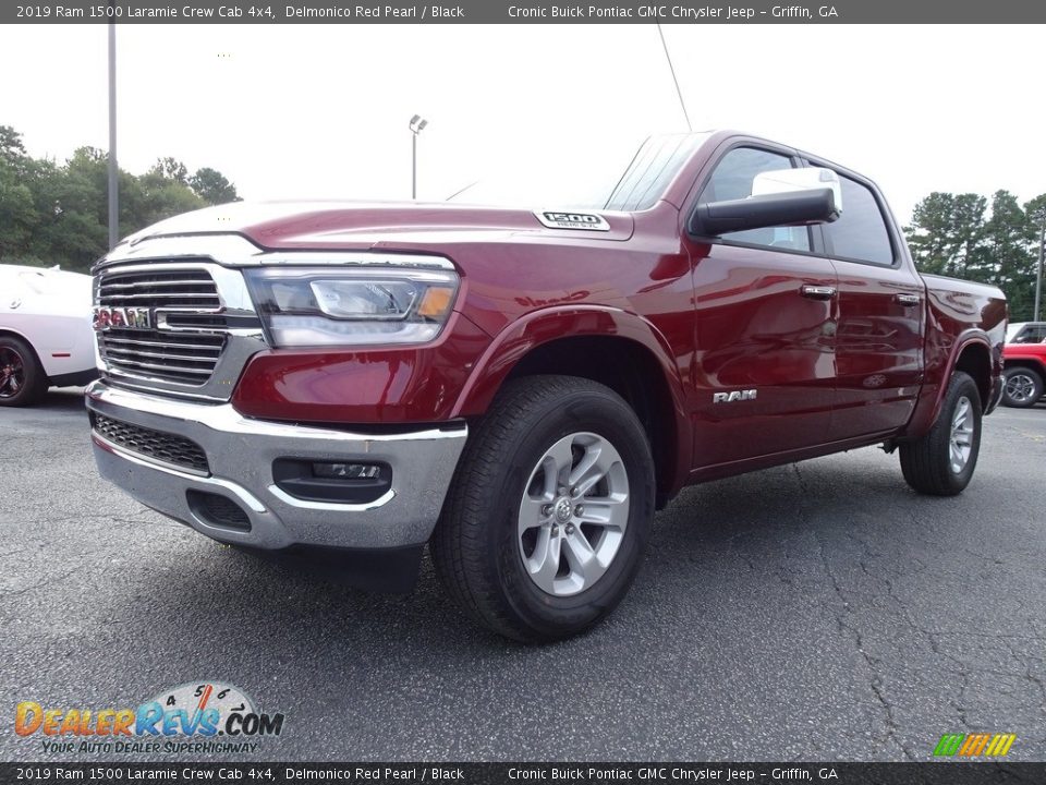 2019 Ram 1500 Laramie Crew Cab 4x4 Delmonico Red Pearl / Black Photo #3