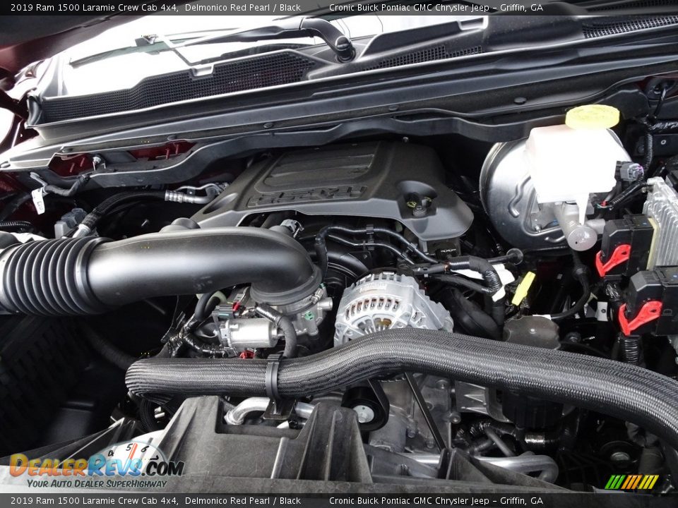 2019 Ram 1500 Laramie Crew Cab 4x4 Delmonico Red Pearl / Black Photo #9
