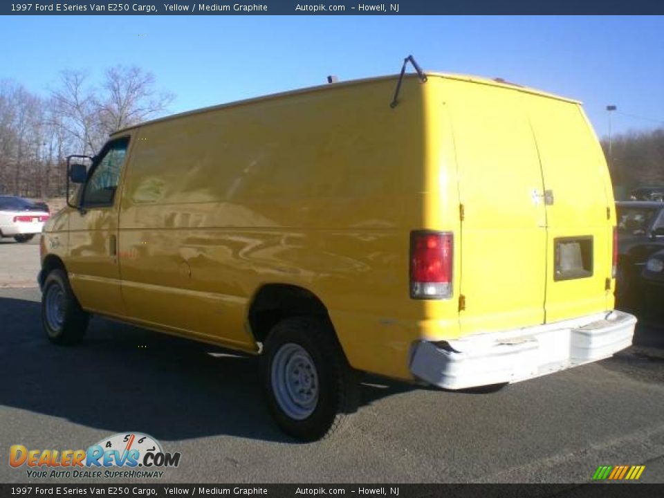 1997 Ford E Series Van E250 Cargo Yellow / Medium Graphite Photo #2
