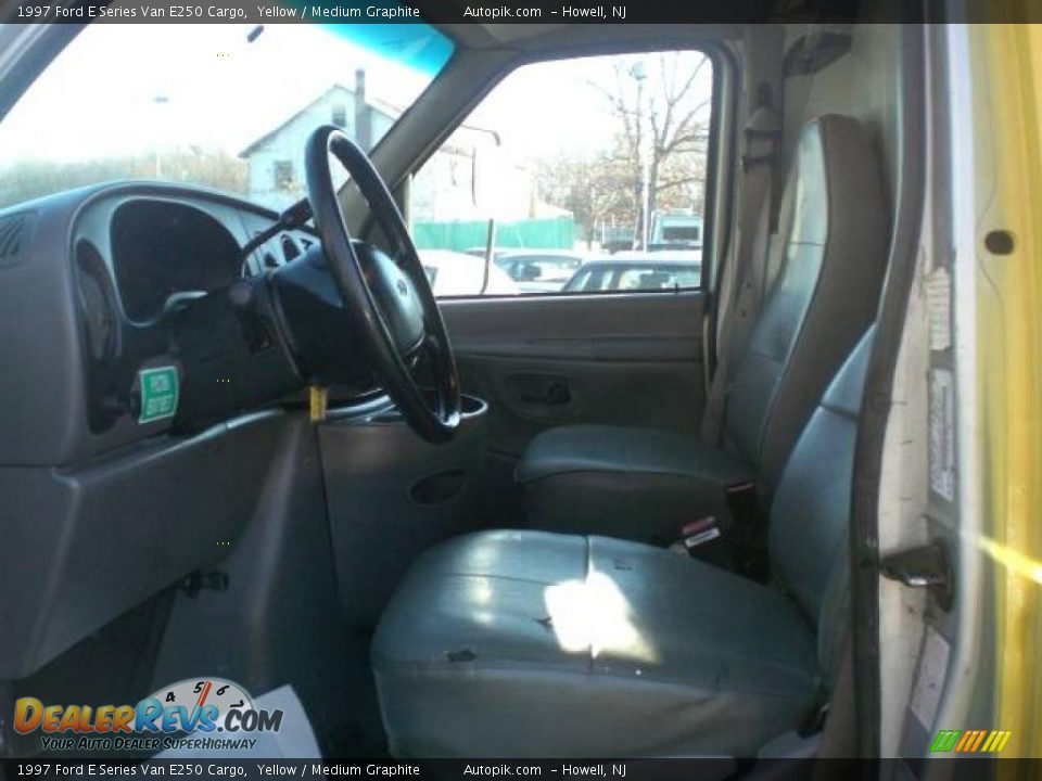 1997 Ford E Series Van E250 Cargo Yellow / Medium Graphite Photo #9