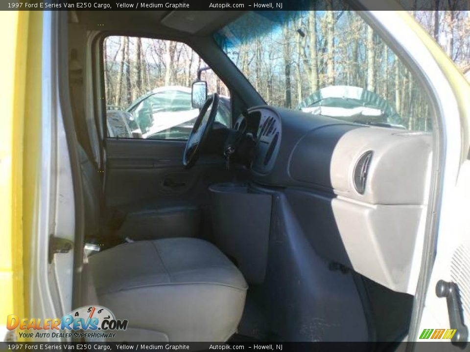 1997 Ford E Series Van E250 Cargo Yellow / Medium Graphite Photo #10