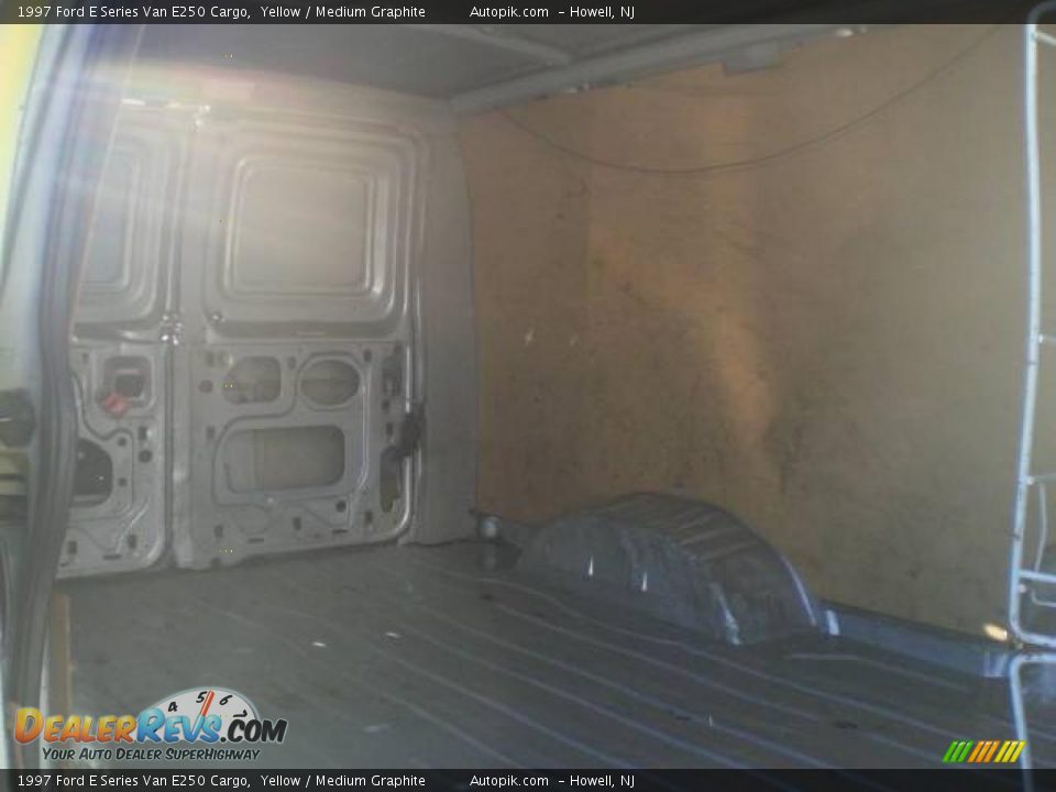 1997 Ford E Series Van E250 Cargo Yellow / Medium Graphite Photo #11