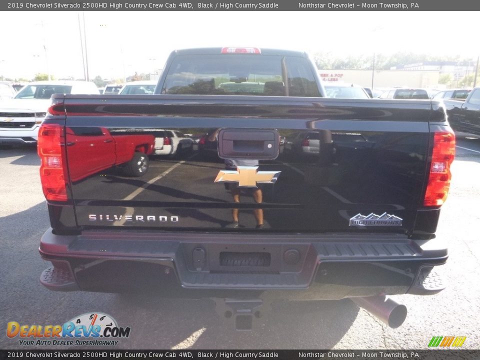 2019 Chevrolet Silverado 2500HD High Country Crew Cab 4WD Black / High Country Saddle Photo #4