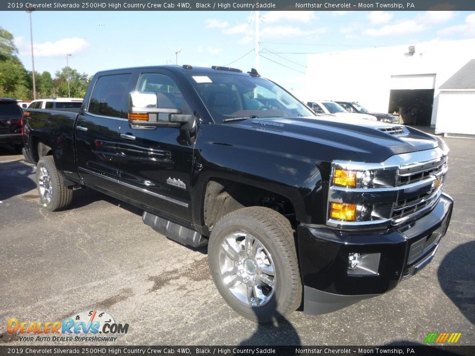 2019 Chevrolet Silverado 2500HD High Country Crew Cab 4WD Black / High Country Saddle Photo #7