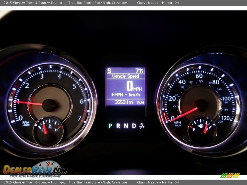 2015 Chrysler Town & Country Touring-L True Blue Pearl / Black/Light Graystone Photo #7
