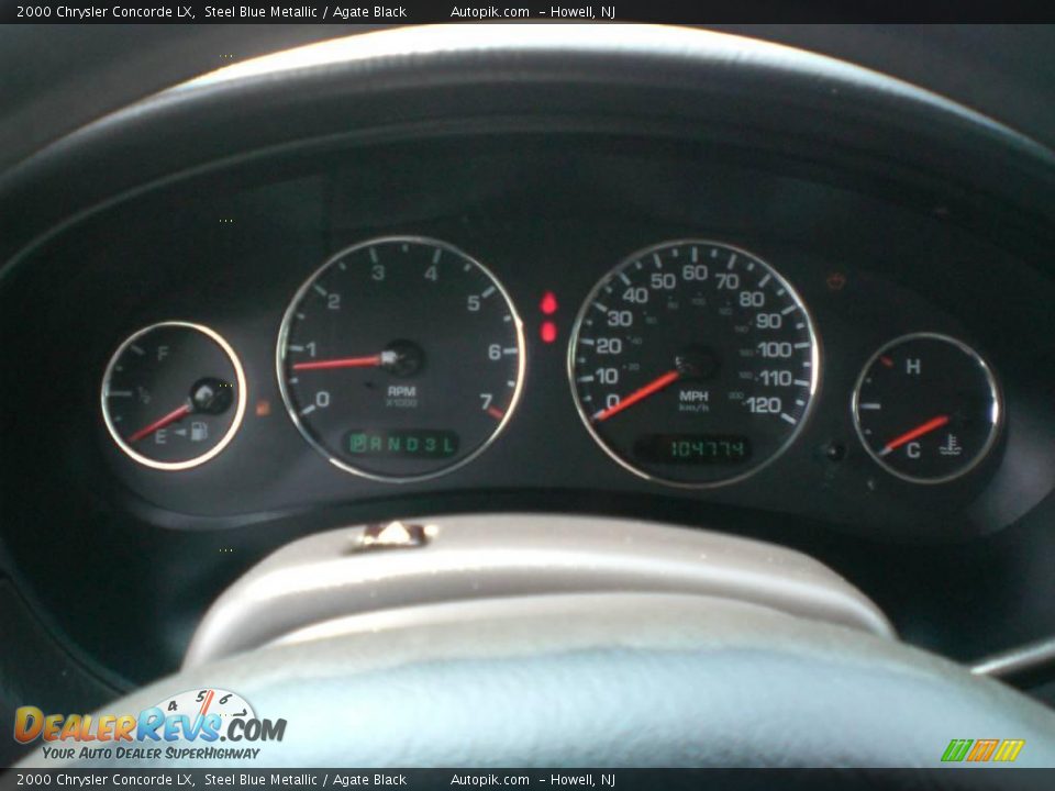 2000 Chrysler Concorde LX Steel Blue Metallic / Agate Black Photo #16
