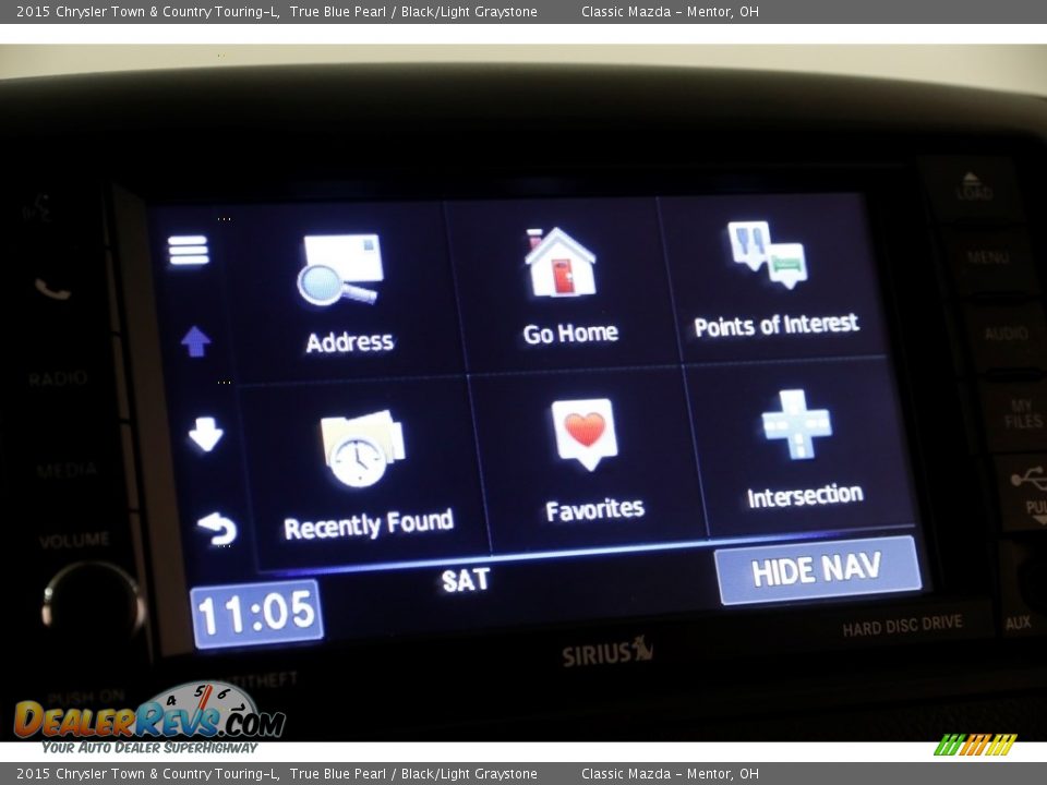 2015 Chrysler Town & Country Touring-L True Blue Pearl / Black/Light Graystone Photo #13