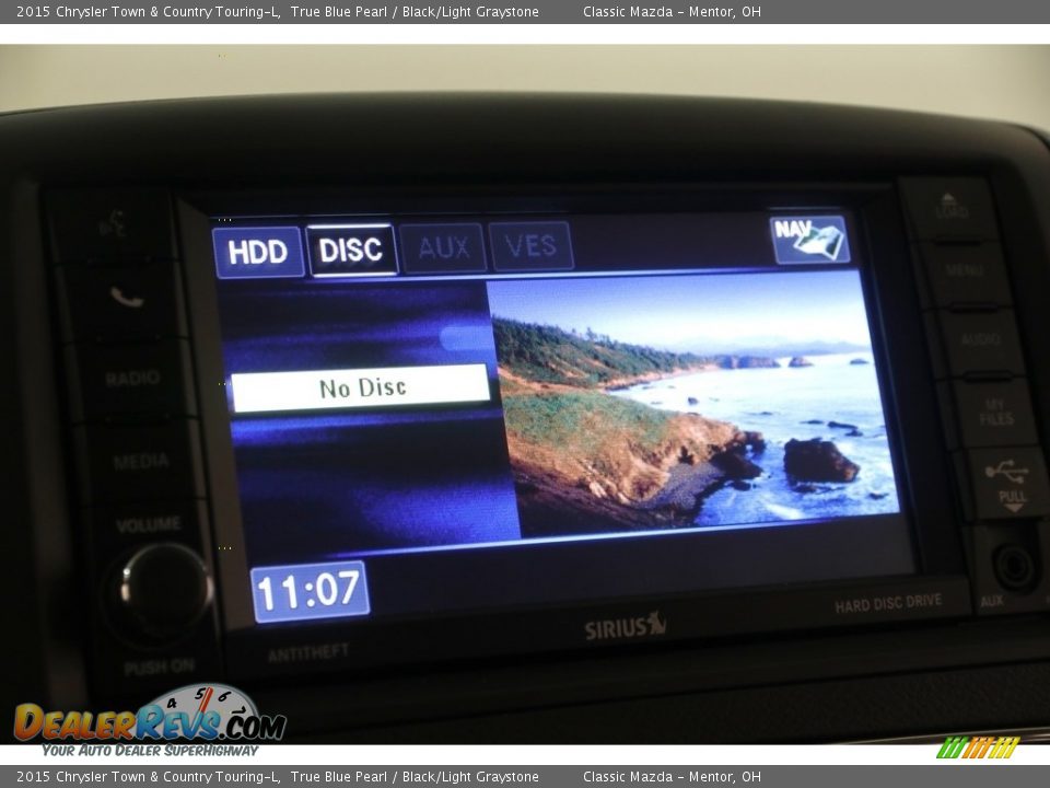 2015 Chrysler Town & Country Touring-L True Blue Pearl / Black/Light Graystone Photo #14