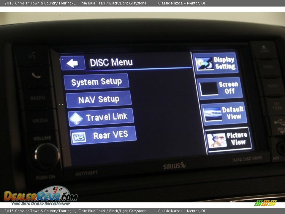 2015 Chrysler Town & Country Touring-L True Blue Pearl / Black/Light Graystone Photo #15