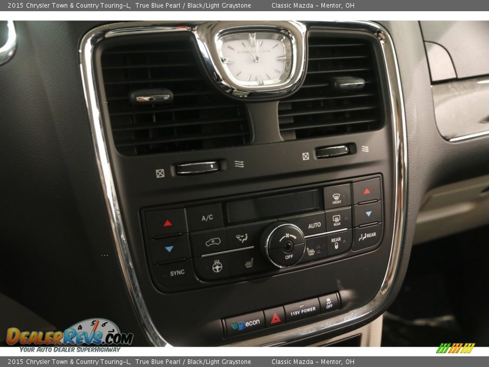 2015 Chrysler Town & Country Touring-L True Blue Pearl / Black/Light Graystone Photo #17