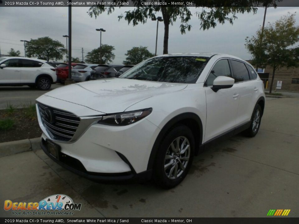 2019 Mazda CX-9 Touring AWD Snowflake White Pearl Mica / Sand Photo #1