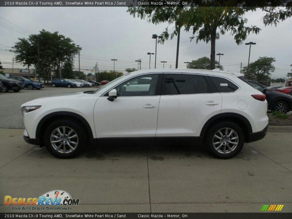 2019 Mazda CX-9 Touring AWD Snowflake White Pearl Mica / Sand Photo #2