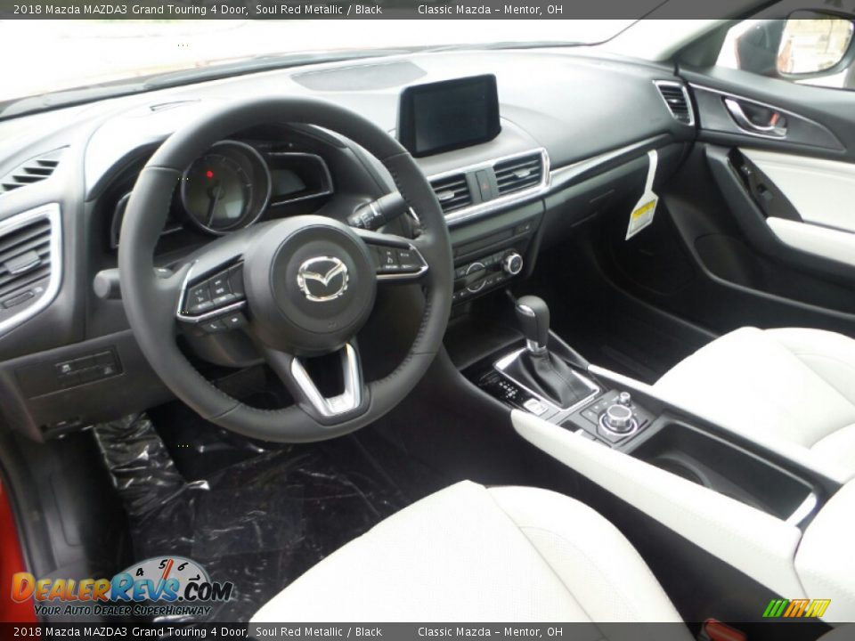 2018 Mazda MAZDA3 Grand Touring 4 Door Soul Red Metallic / Black Photo #3
