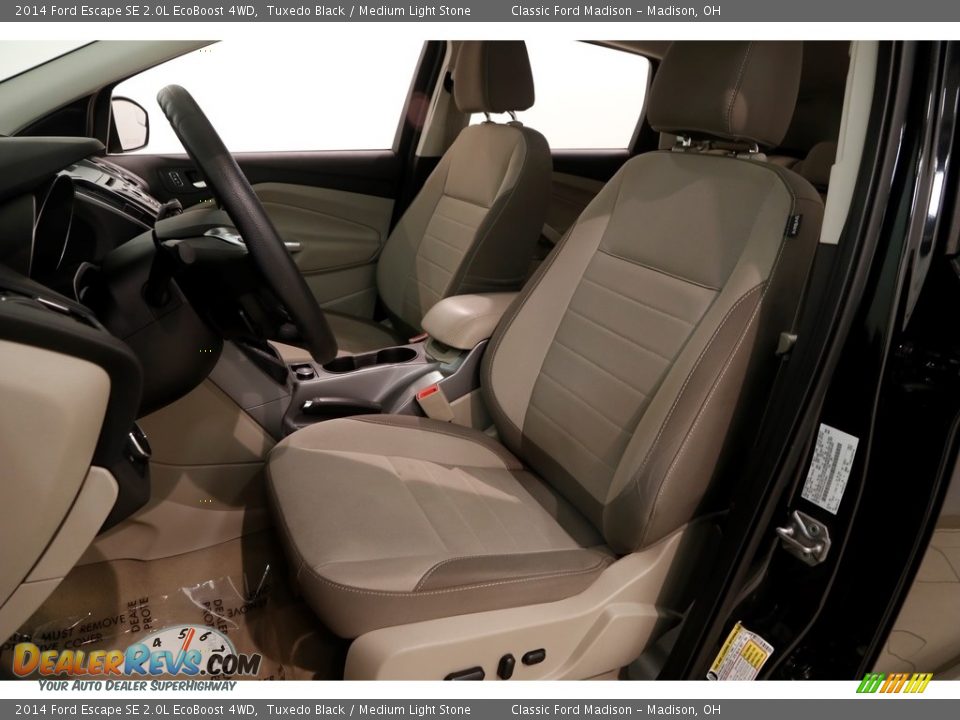 2014 Ford Escape SE 2.0L EcoBoost 4WD Tuxedo Black / Medium Light Stone Photo #6