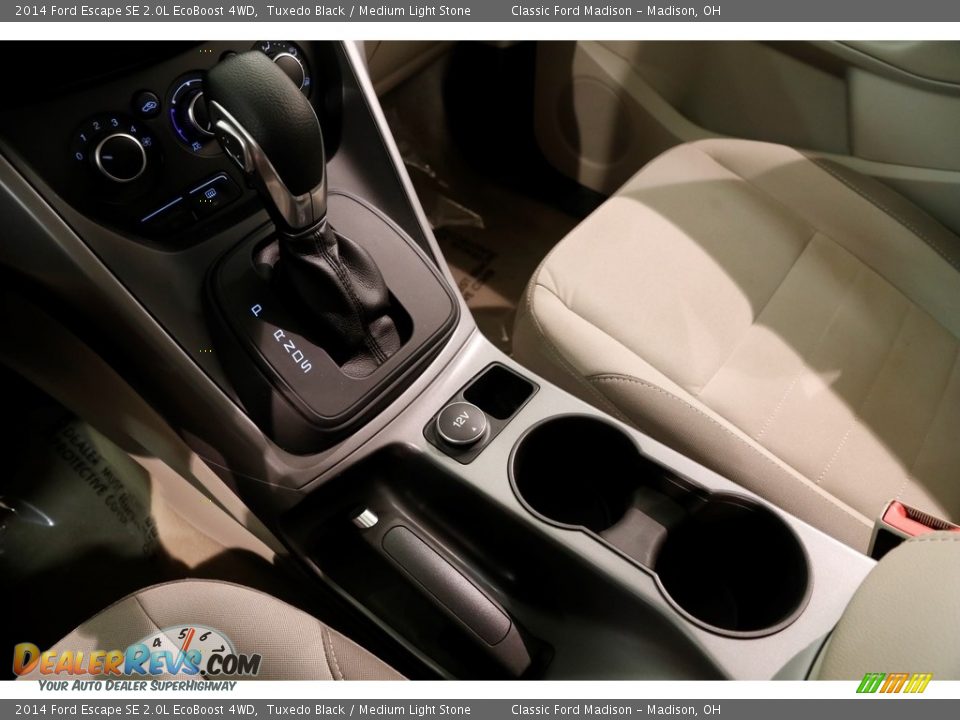 2014 Ford Escape SE 2.0L EcoBoost 4WD Tuxedo Black / Medium Light Stone Photo #13