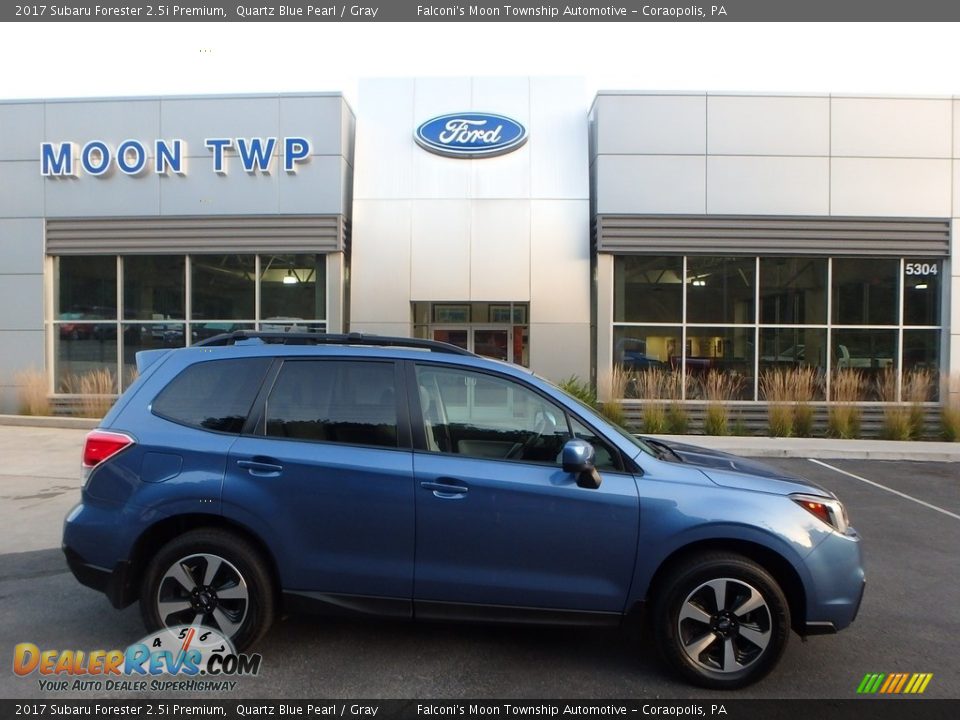 2017 Subaru Forester 2.5i Premium Quartz Blue Pearl / Gray Photo #1