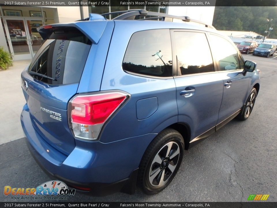 2017 Subaru Forester 2.5i Premium Quartz Blue Pearl / Gray Photo #2