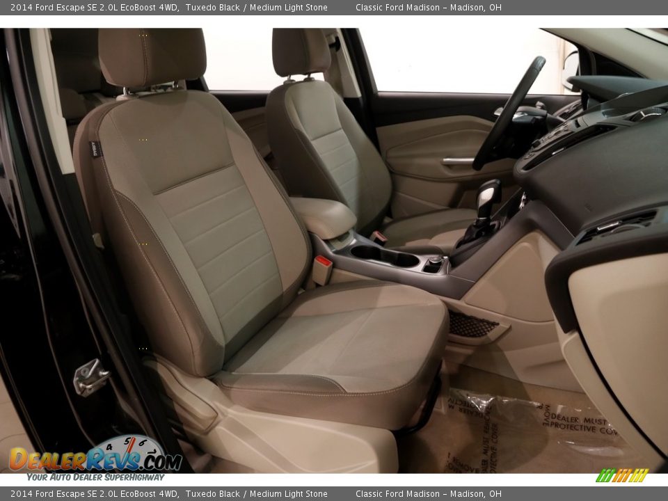 2014 Ford Escape SE 2.0L EcoBoost 4WD Tuxedo Black / Medium Light Stone Photo #15
