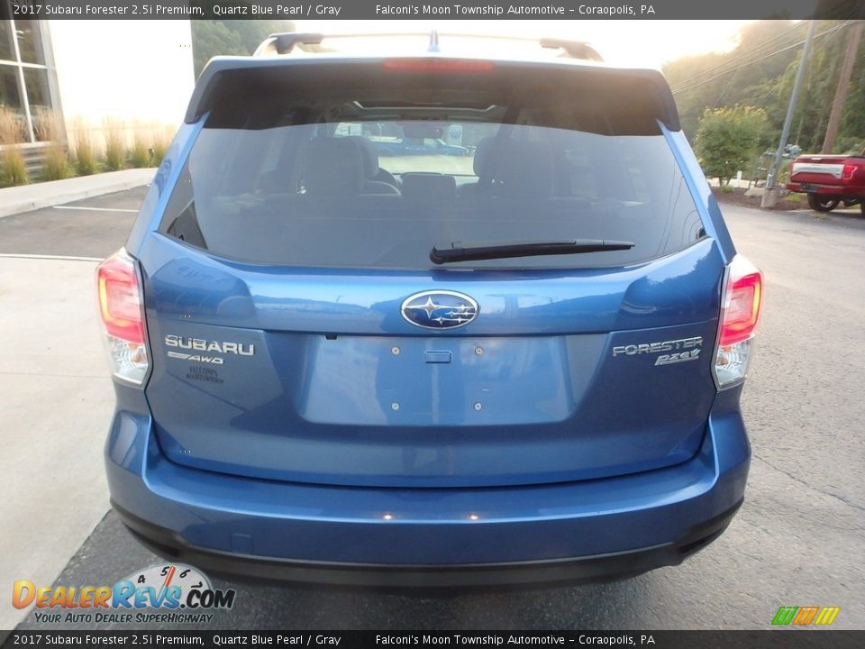 2017 Subaru Forester 2.5i Premium Quartz Blue Pearl / Gray Photo #3