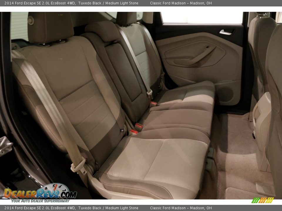 2014 Ford Escape SE 2.0L EcoBoost 4WD Tuxedo Black / Medium Light Stone Photo #16