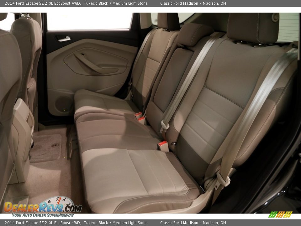2014 Ford Escape SE 2.0L EcoBoost 4WD Tuxedo Black / Medium Light Stone Photo #17
