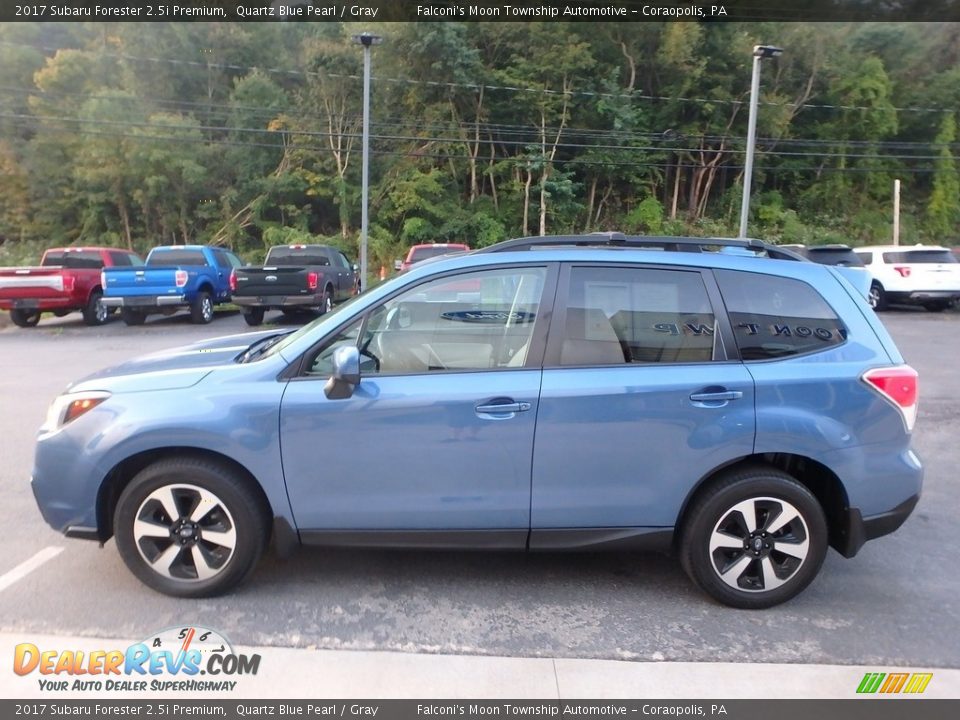 2017 Subaru Forester 2.5i Premium Quartz Blue Pearl / Gray Photo #6