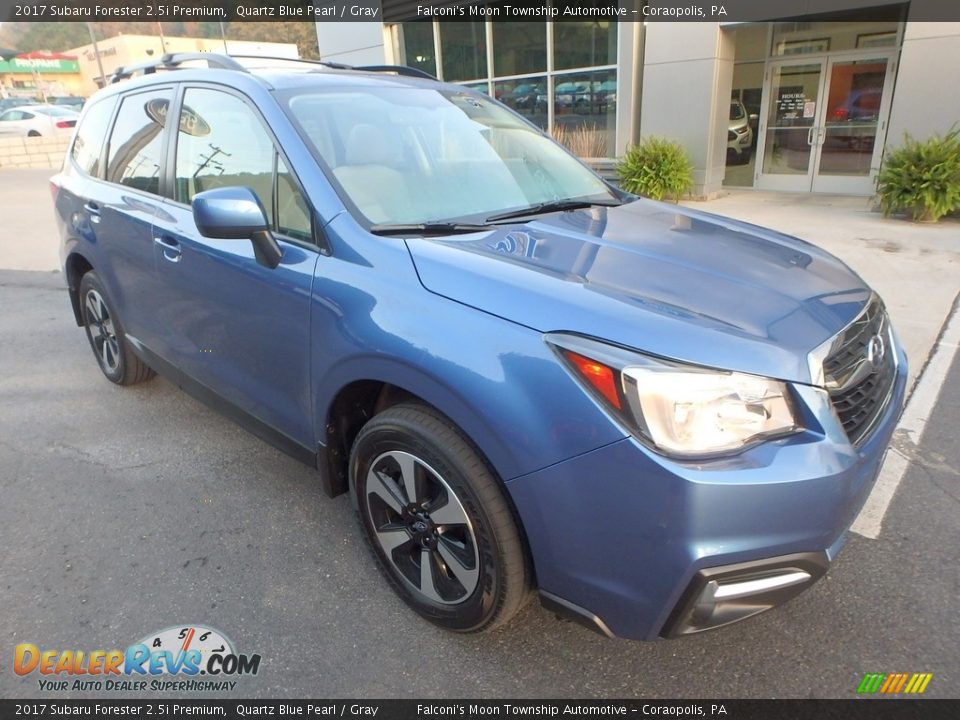 2017 Subaru Forester 2.5i Premium Quartz Blue Pearl / Gray Photo #9