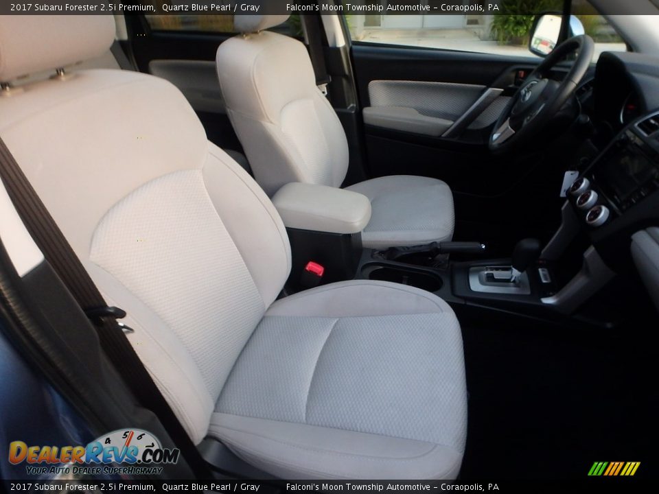 2017 Subaru Forester 2.5i Premium Quartz Blue Pearl / Gray Photo #11