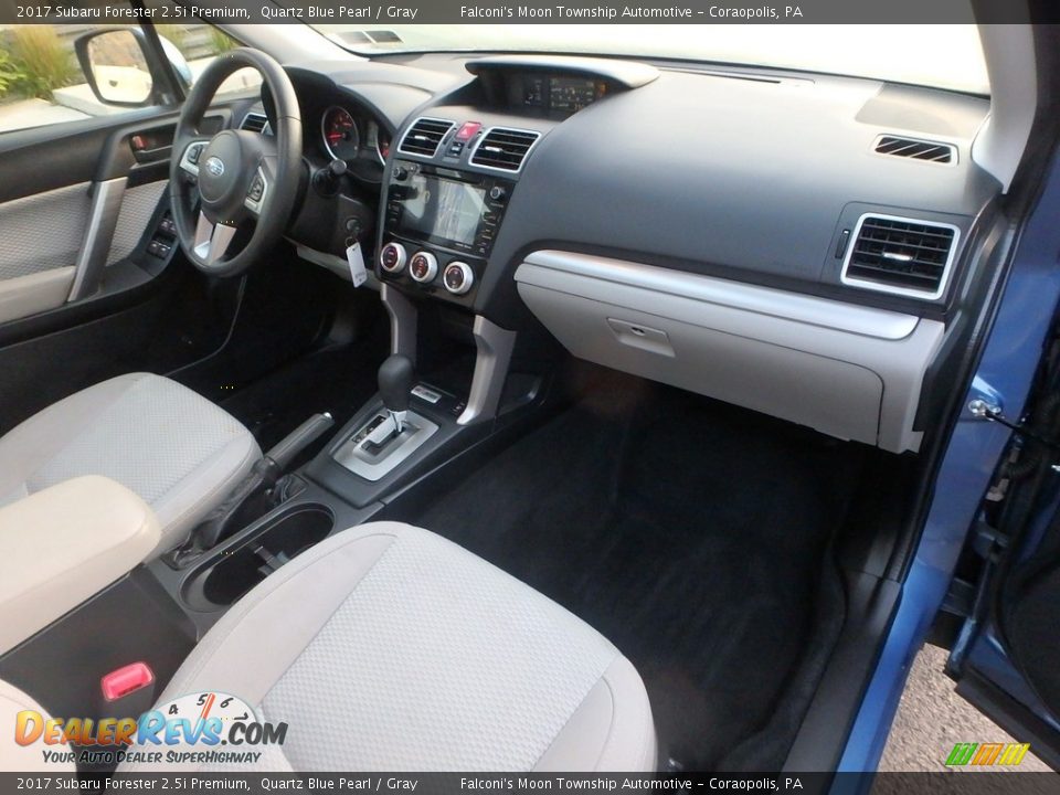 2017 Subaru Forester 2.5i Premium Quartz Blue Pearl / Gray Photo #12