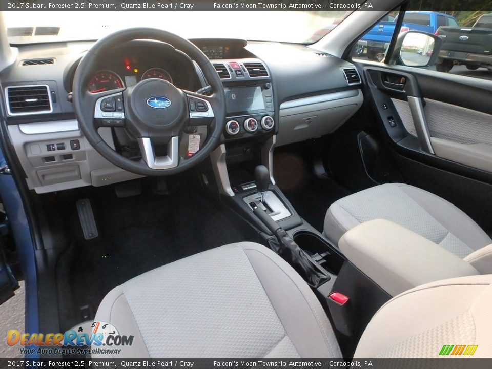 2017 Subaru Forester 2.5i Premium Quartz Blue Pearl / Gray Photo #17