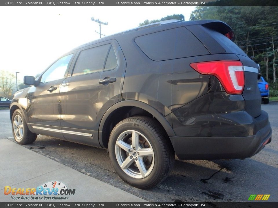 2016 Ford Explorer XLT 4WD Shadow Black / Ebony Black Photo #3