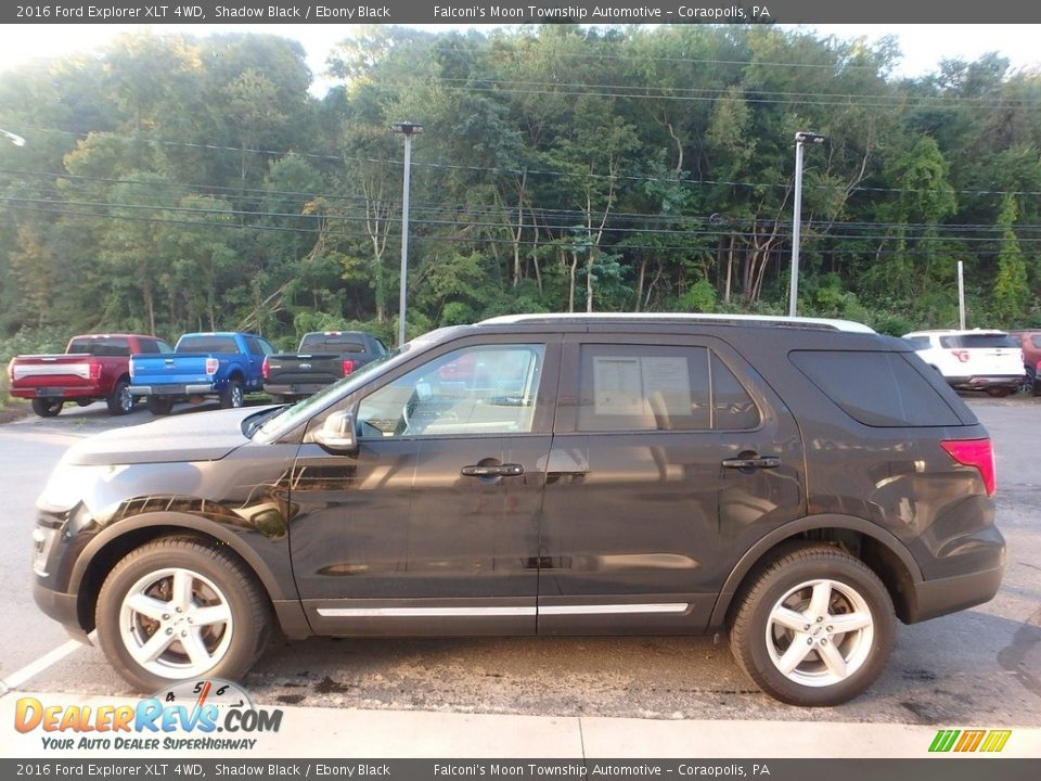 2016 Ford Explorer XLT 4WD Shadow Black / Ebony Black Photo #4