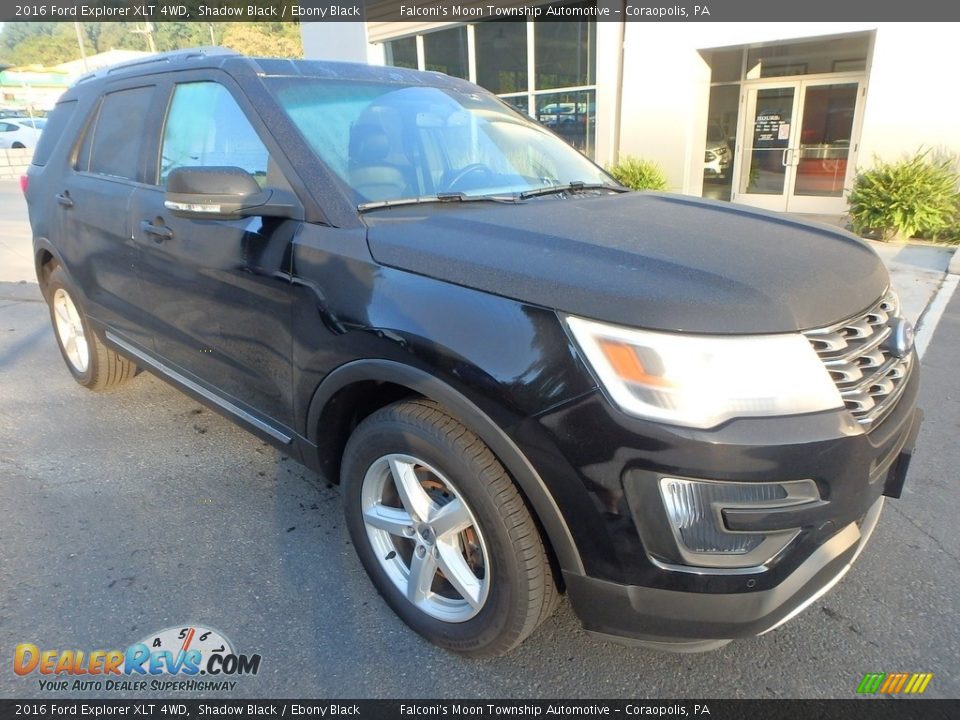 2016 Ford Explorer XLT 4WD Shadow Black / Ebony Black Photo #7