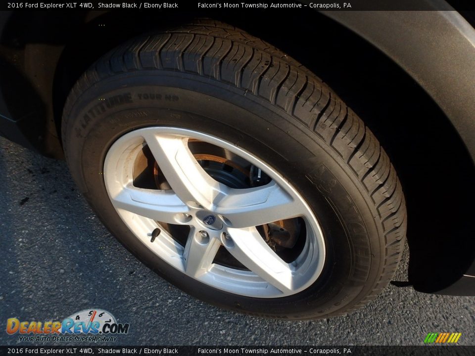 2016 Ford Explorer XLT 4WD Shadow Black / Ebony Black Photo #8