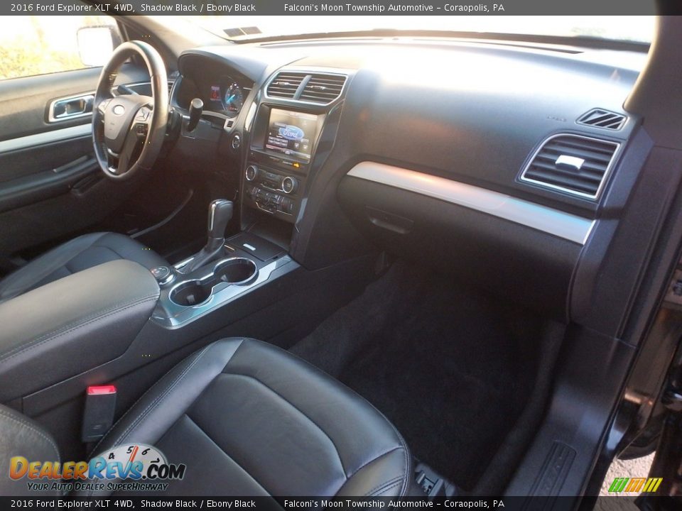 2016 Ford Explorer XLT 4WD Shadow Black / Ebony Black Photo #10